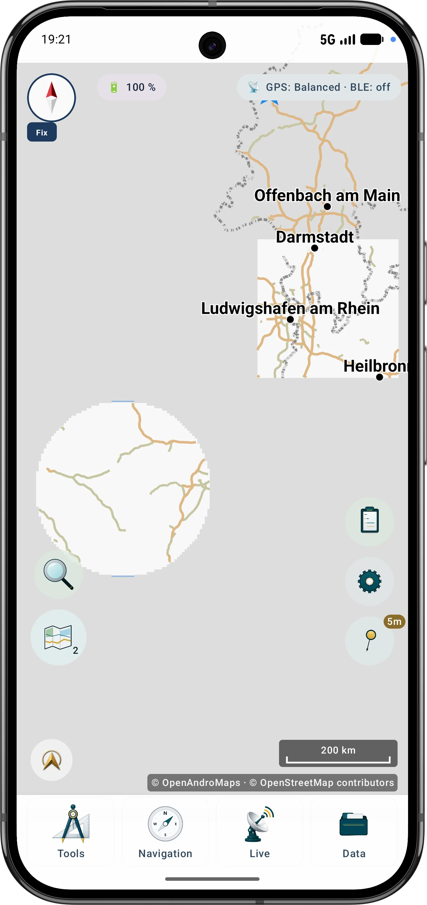 MapTools · Local and portable: Mapsforge (.map)