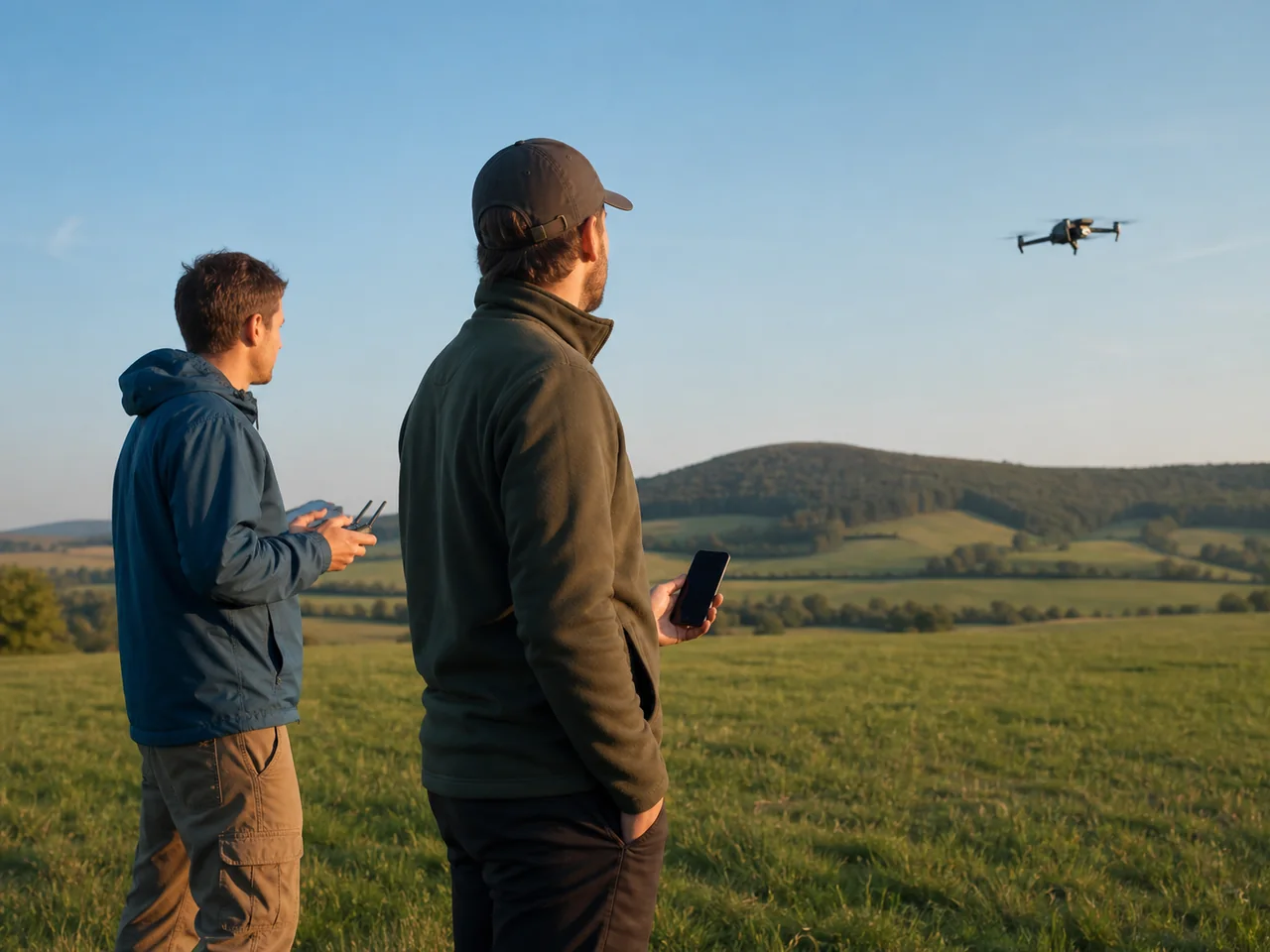 Obserwator dronów sprawdza Remote ID w Androidzie