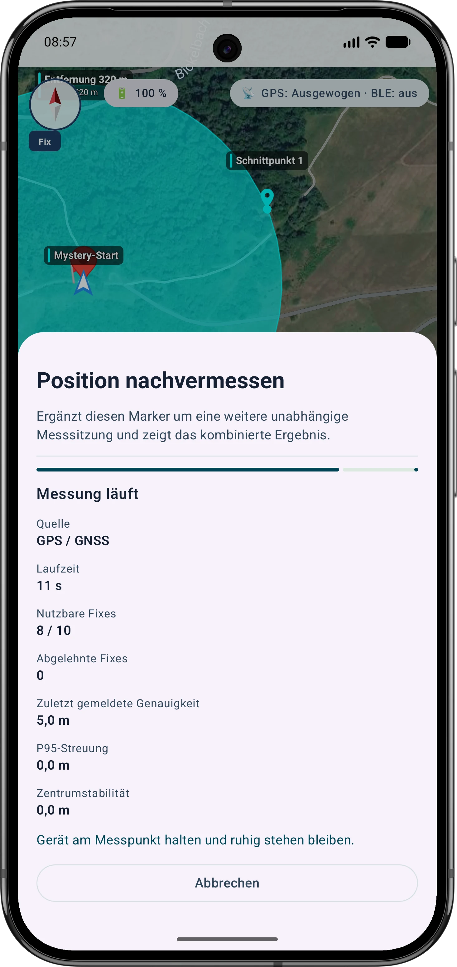 Position mitteln