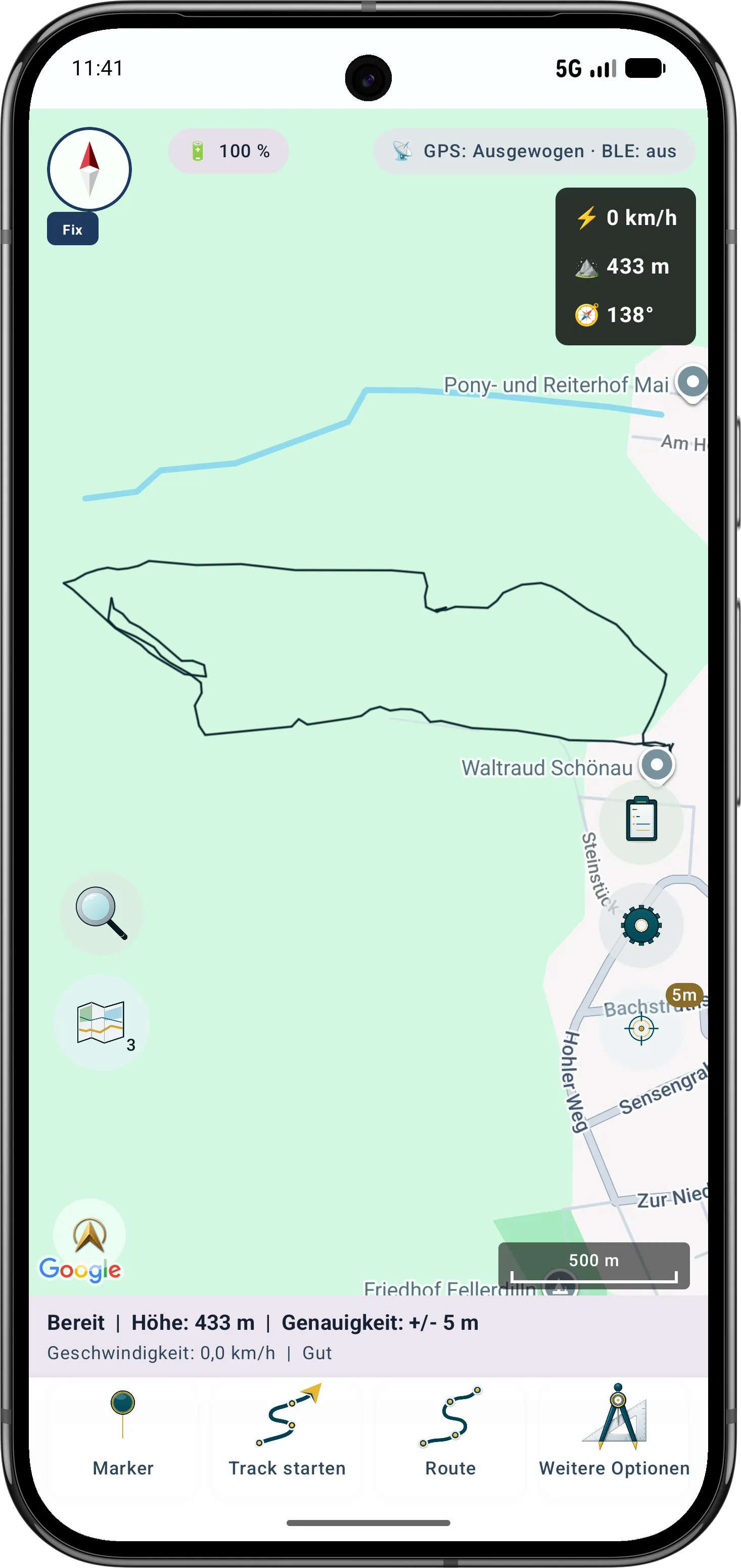 Vier Kartenslots für unterschiedliche GIS-Sichten