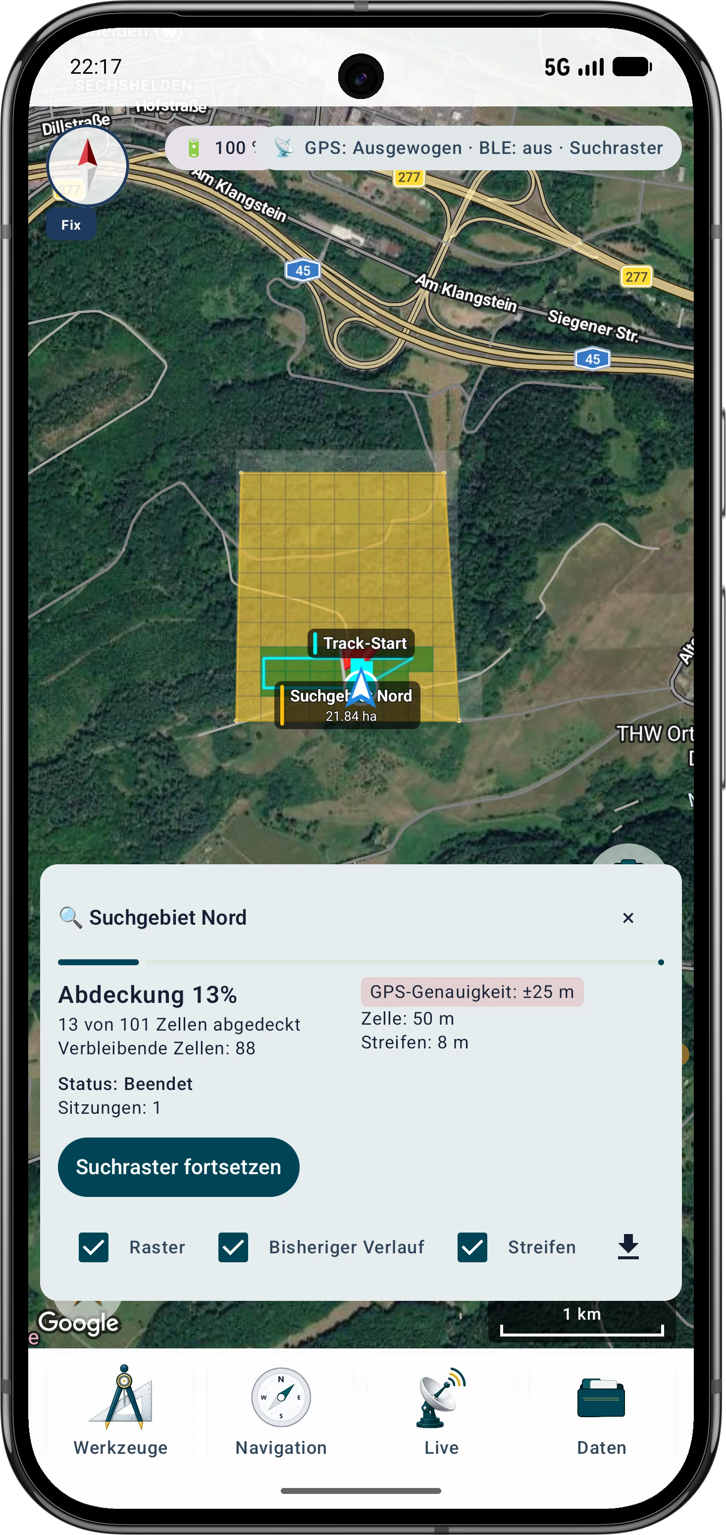 Abdeckung technisch erfassen