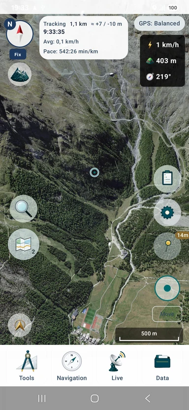نظرة عامة ثلاثية الأبعاد مع الصور الجوية المستوردة وبيانات الارتفاع حول Allalin-Saas-Fee.